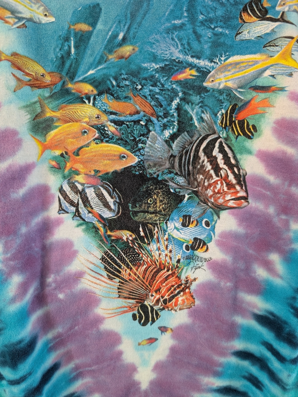 LIQUID BLUE *ULTRA RARE*(1 of 1) bc of Print On Back And Sleeve 'All Over Print' - Picture 6 of 12
